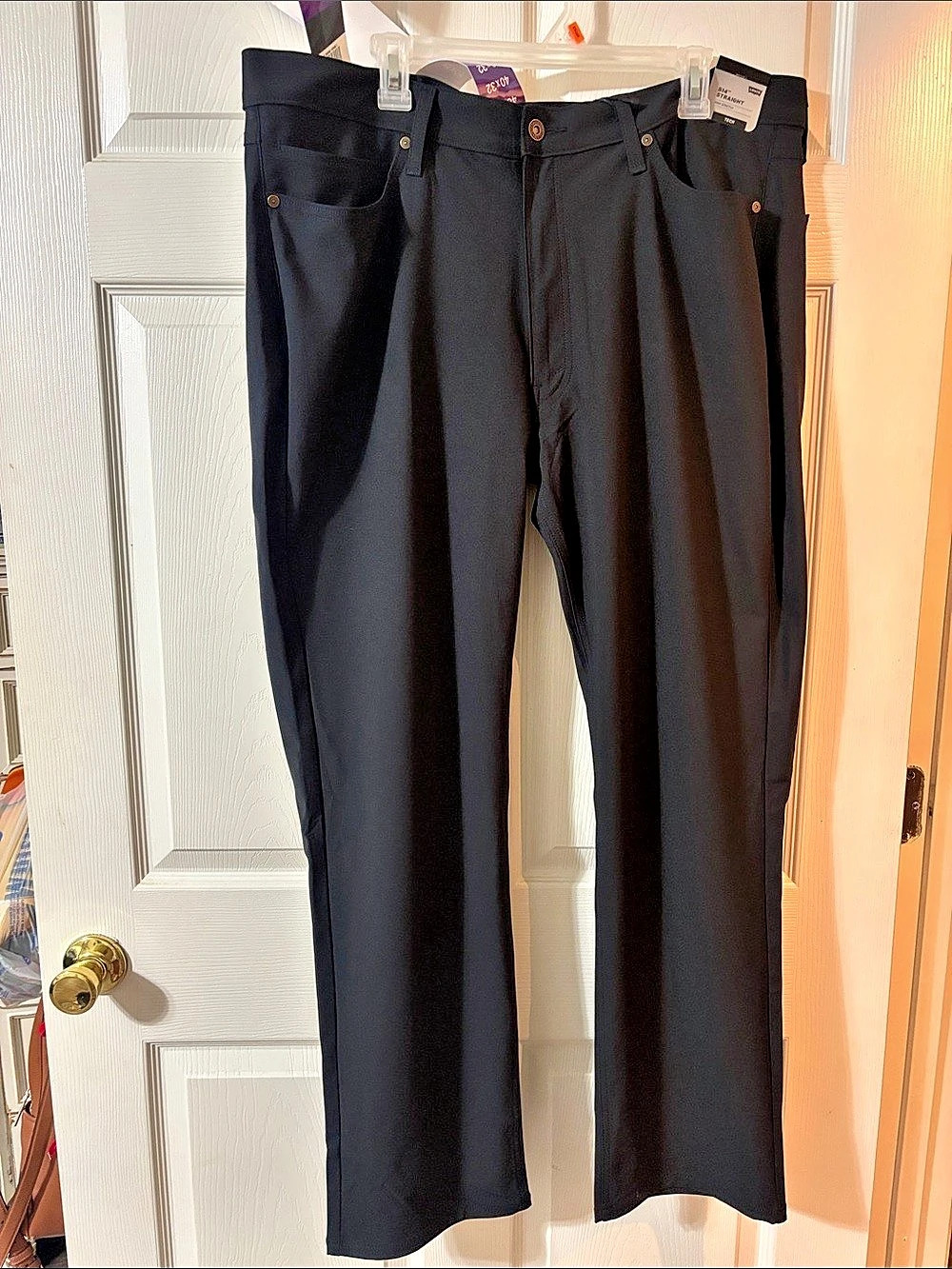 Levi's 514 Straight High Stretch Tech Pants Black 40x32
